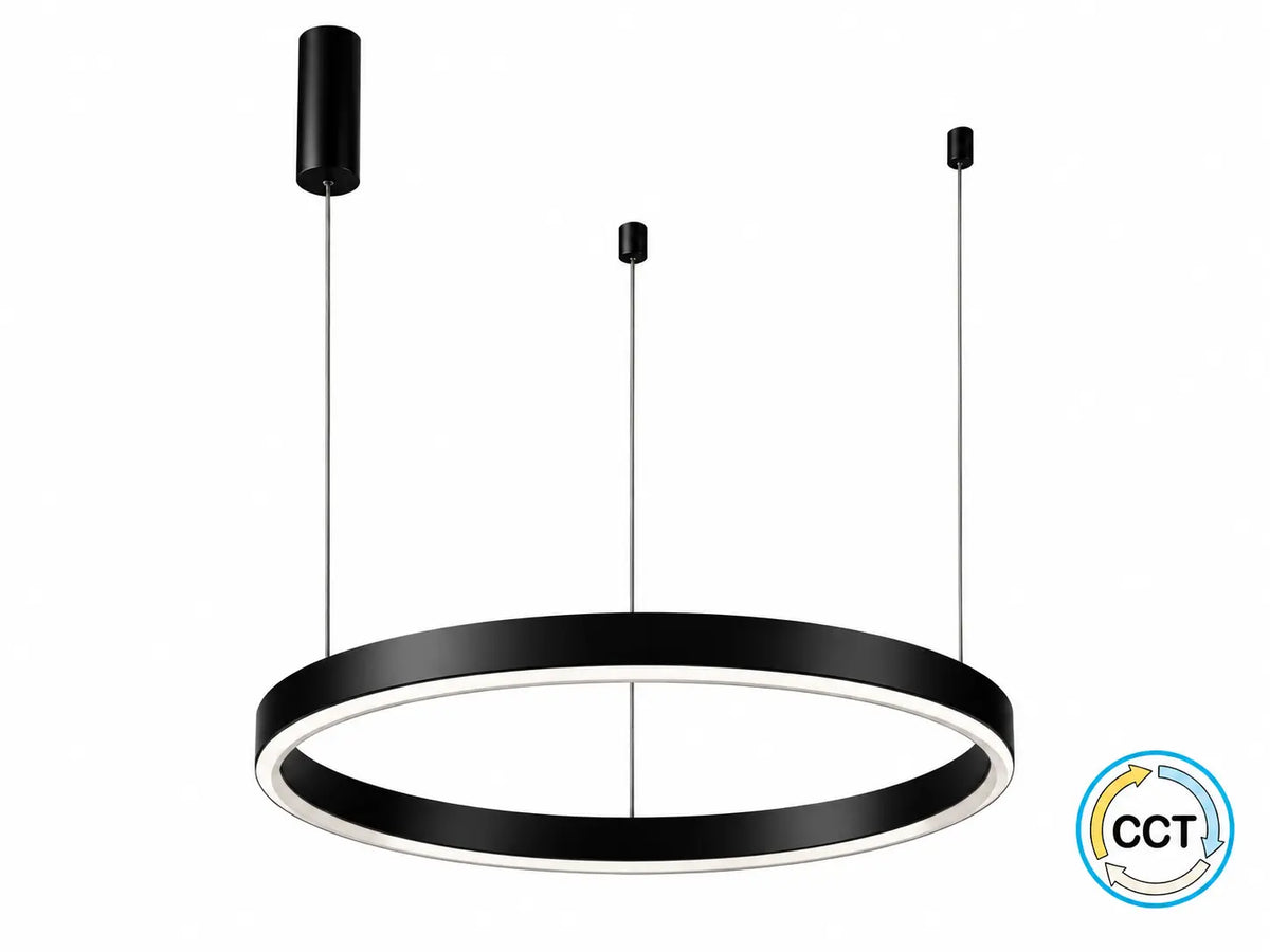 גוף תאורה תלוי אטלנטה 45W CCT בצבע שחור