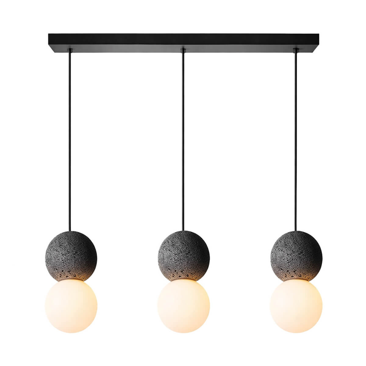 מנורת תליה שלישייה SOL G9 - Hanging lamps with bulbs