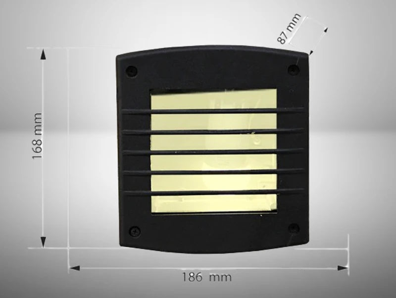 מנורת קיר מרובעת שקועה מוגנת מים - עודפים