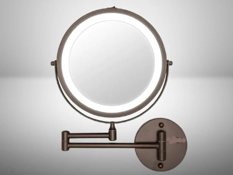 מראת קיר מוארת HOTEL עם זכוכית מגדלת X5