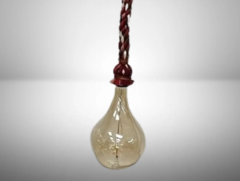 מנורת חבל שיזל צבעונית באורך מטר