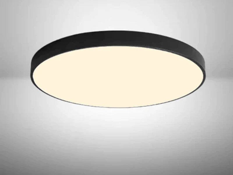 מנורה צמודת תקרה SLIM  - בצבע שחור - קוטר 60 - תצוגה