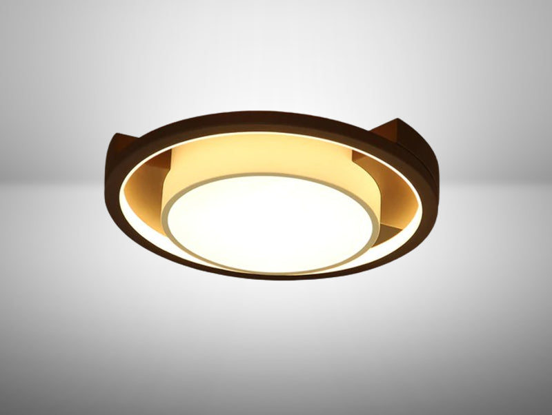 מנורה צמודת תקרה מסדרת DARK BEAUTY  + שלט + 3 גווני אור מובנים + דימר - תצוגה