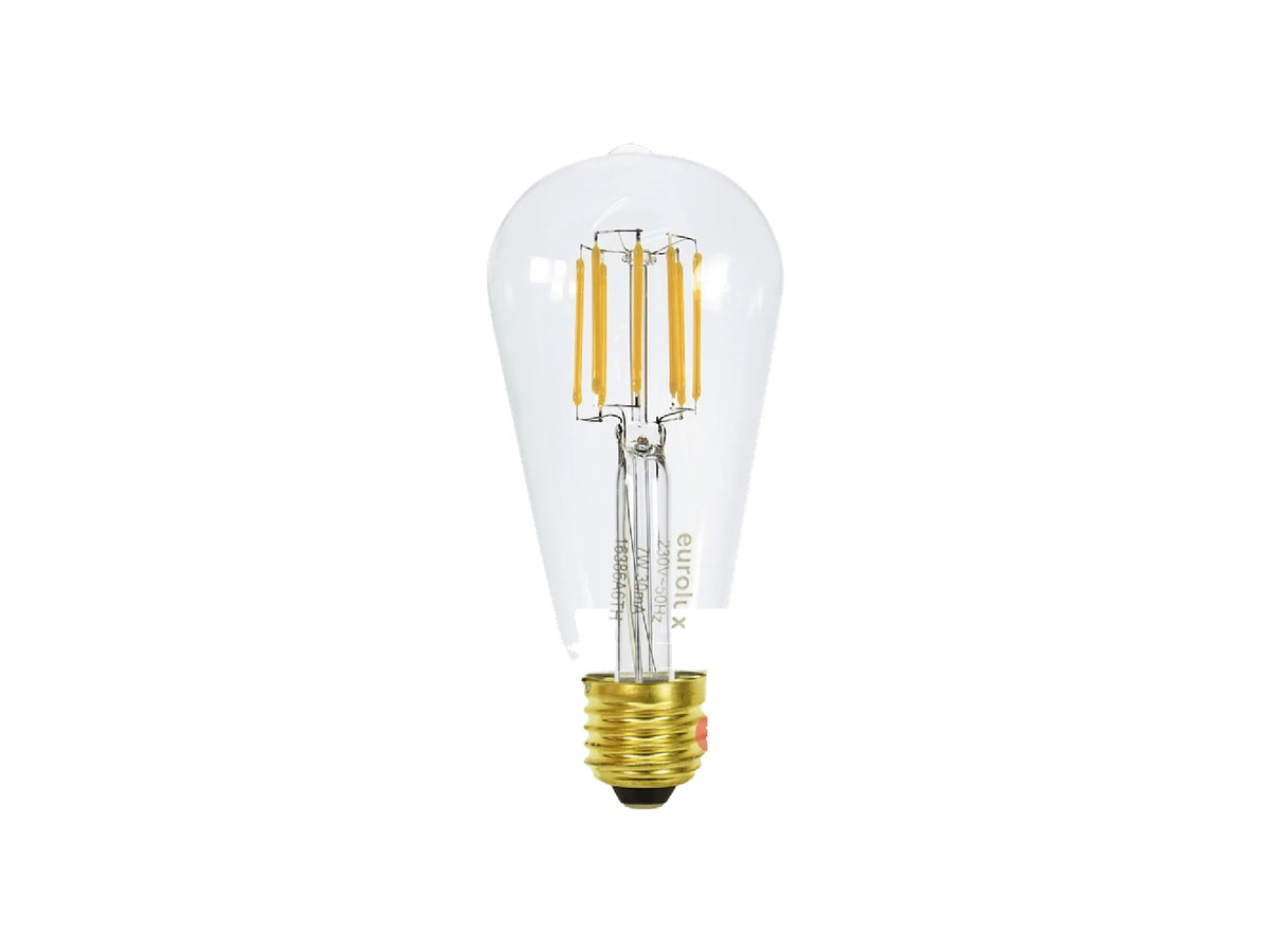 פילמנט לד ST64 שקוף לעמעום 230V E27 2700K 8W - LED Bulbs באתר לדמרקט