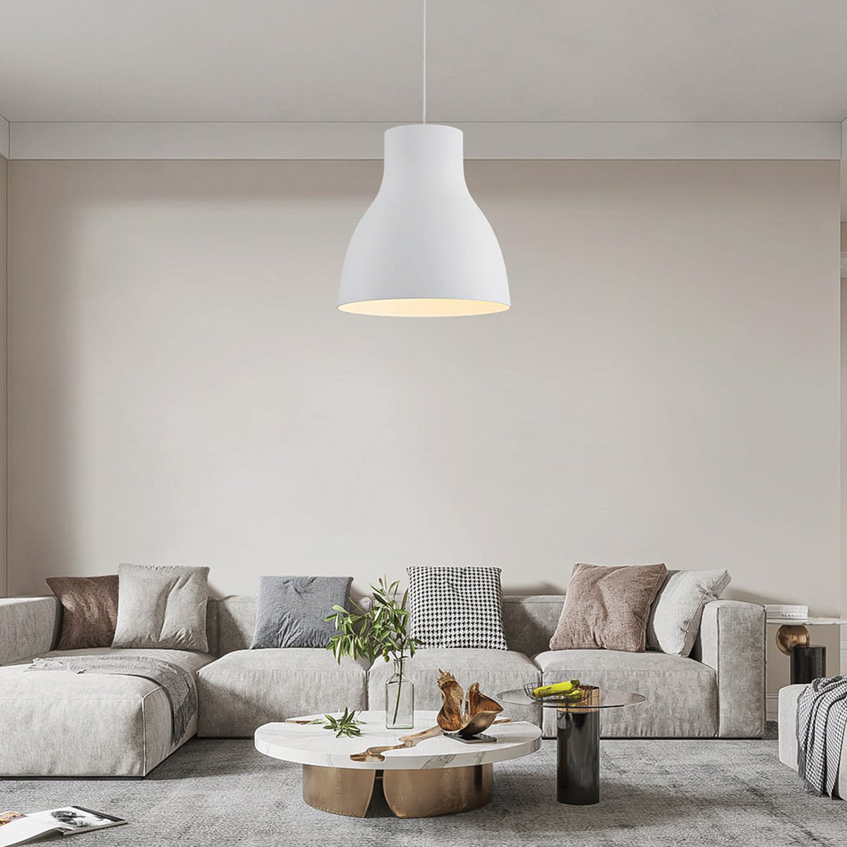 מנורת תליה E27 LATIANO קוטר 40 ס"מ - Hanging lamps with bulbs