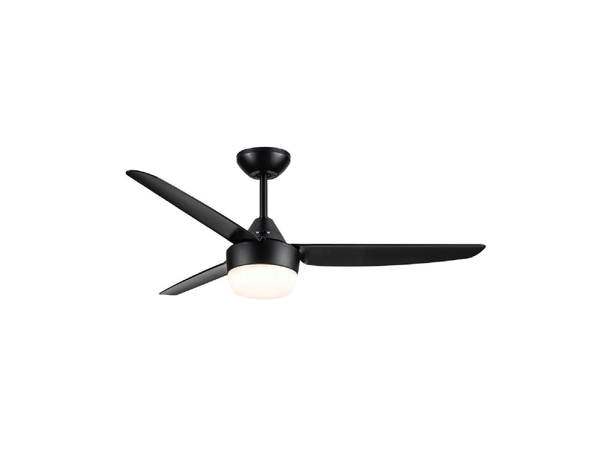 מאוורר תקרה "CCT 18w BALCONY 48 עם שלט-שחור - Flush Mount Ceiling Light