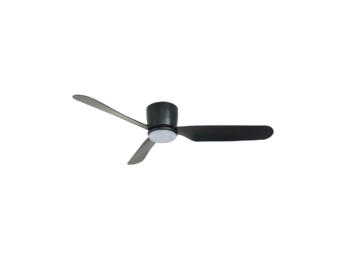 מאוורר תקרה "48 דגם ULTRA5 עם שלט-שחור - Flush Mount Ceiling Light