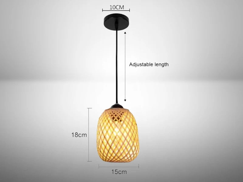 מידות של מנורת תלייה PEI