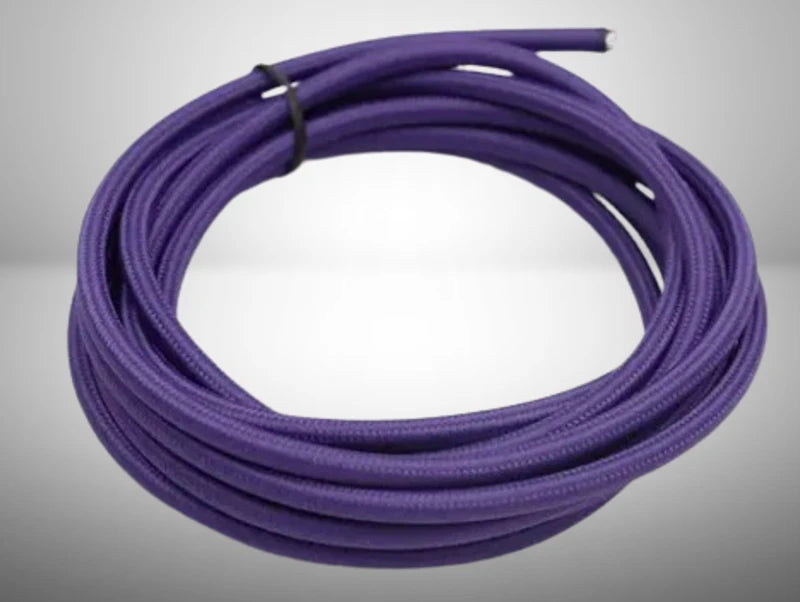 כבל חשמל דו גידי ציפוי בד בצבע סגול