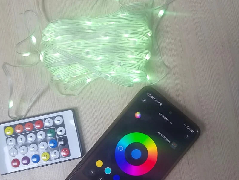 שרשרת לד באורך 20 מטר צבעונית