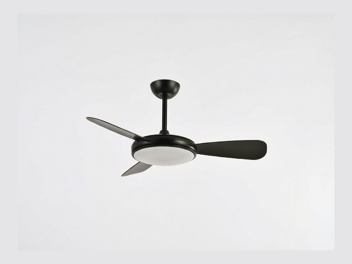 מאוורר תקרה "32W ROY 52 עם שלט -שחור - Flush Mount Ceiling Light