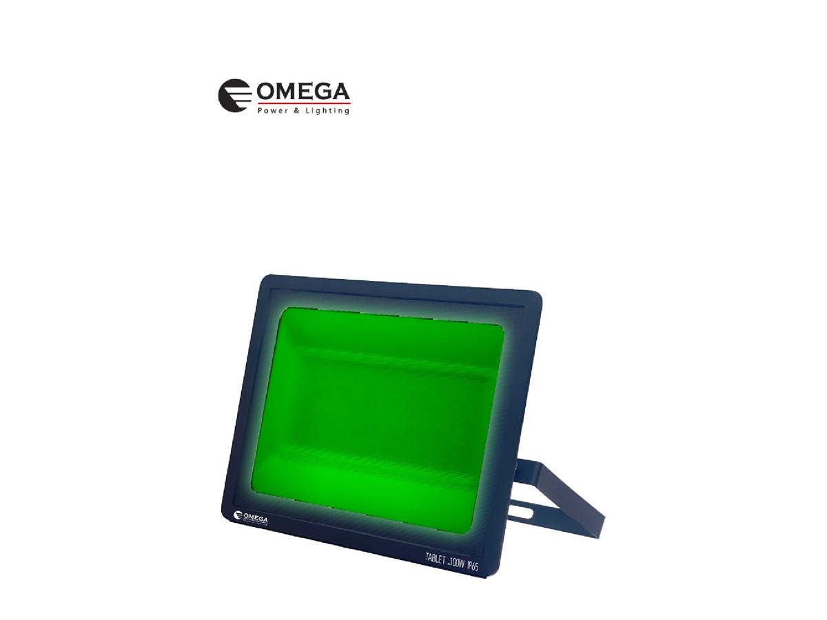 פנס הצפה TABLET אור ירוק 100W - Flood Lights באתר לדמרקט