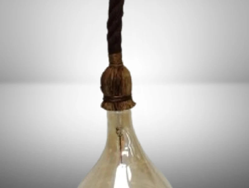 מנורת חבל שיזל צבעונית באורך מטר