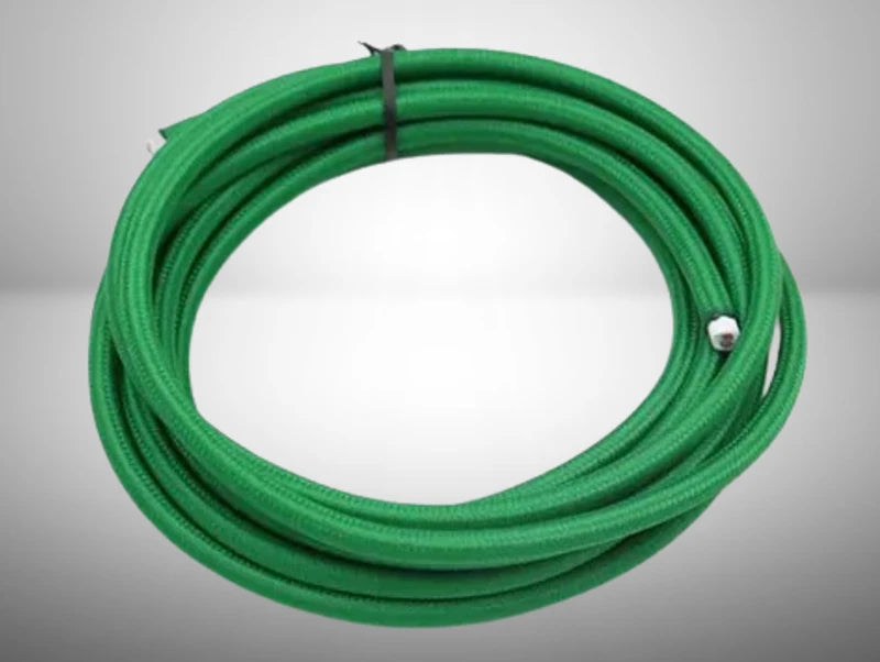 כבל חשמל דו גידי ציפוי בד בצבע ירוק