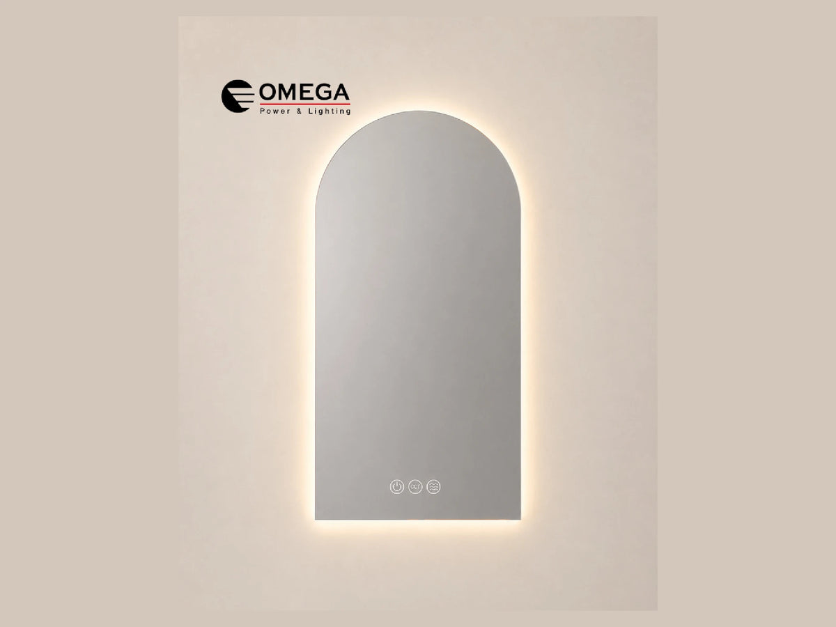 מראה מלבנית קשת LED מרחפת Luna IP54 מידה 60X100 ס"מ - LED Mirror באתר לדמרקט