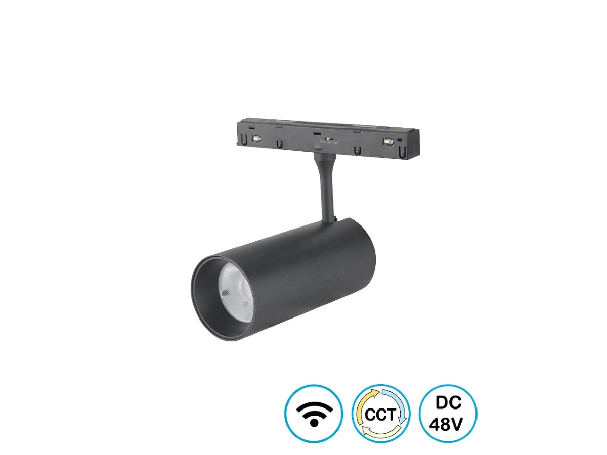 ספוט מגנטי מתכוונן שחור LINE WIFI SPOT 20W - Magnetic Lighting Track System באתר לדמרקט