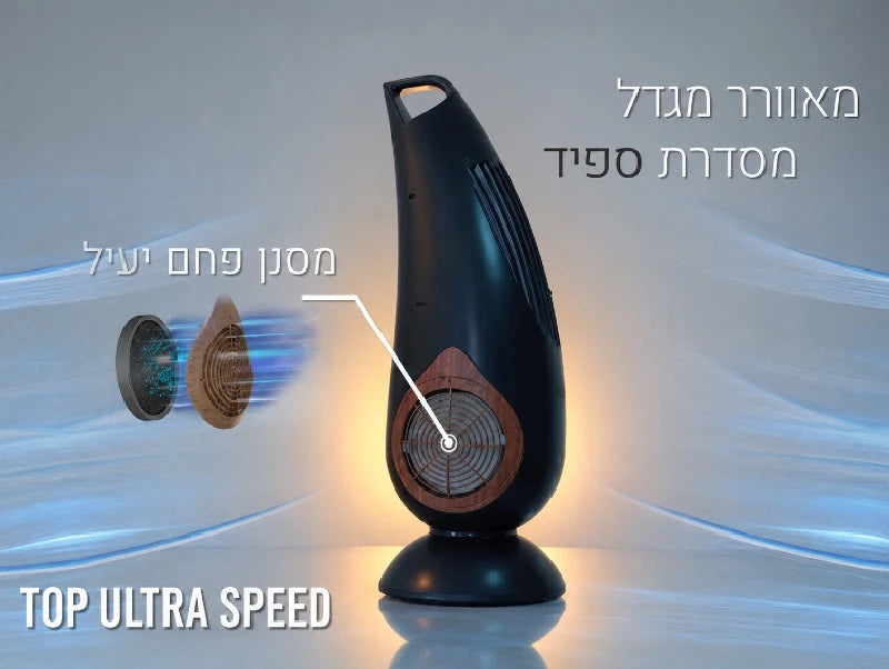תמונת פרסום למפזר חום טורבו עם הדמיית חימום בחלל
