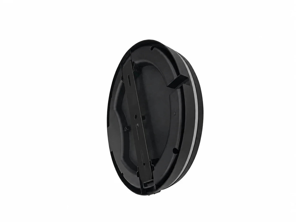 מבט אחורי על גוף תאורה צמוד תקרה MOON SLIM בגוון שחור
