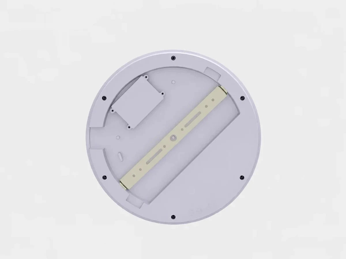 גוף תאורה צמוד תקרה עגול ולבן MONO 40W CCT מבית OMEGA עם טבעת אור היקפית