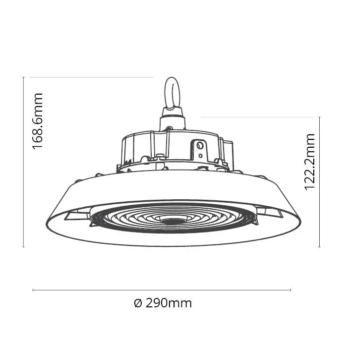 פנס מחסנים 150W 160Lm/w 90° IP65 שחור CCT (כבל באורך כ 1 מטר) - LED Flood Lights באתר לדמרקט