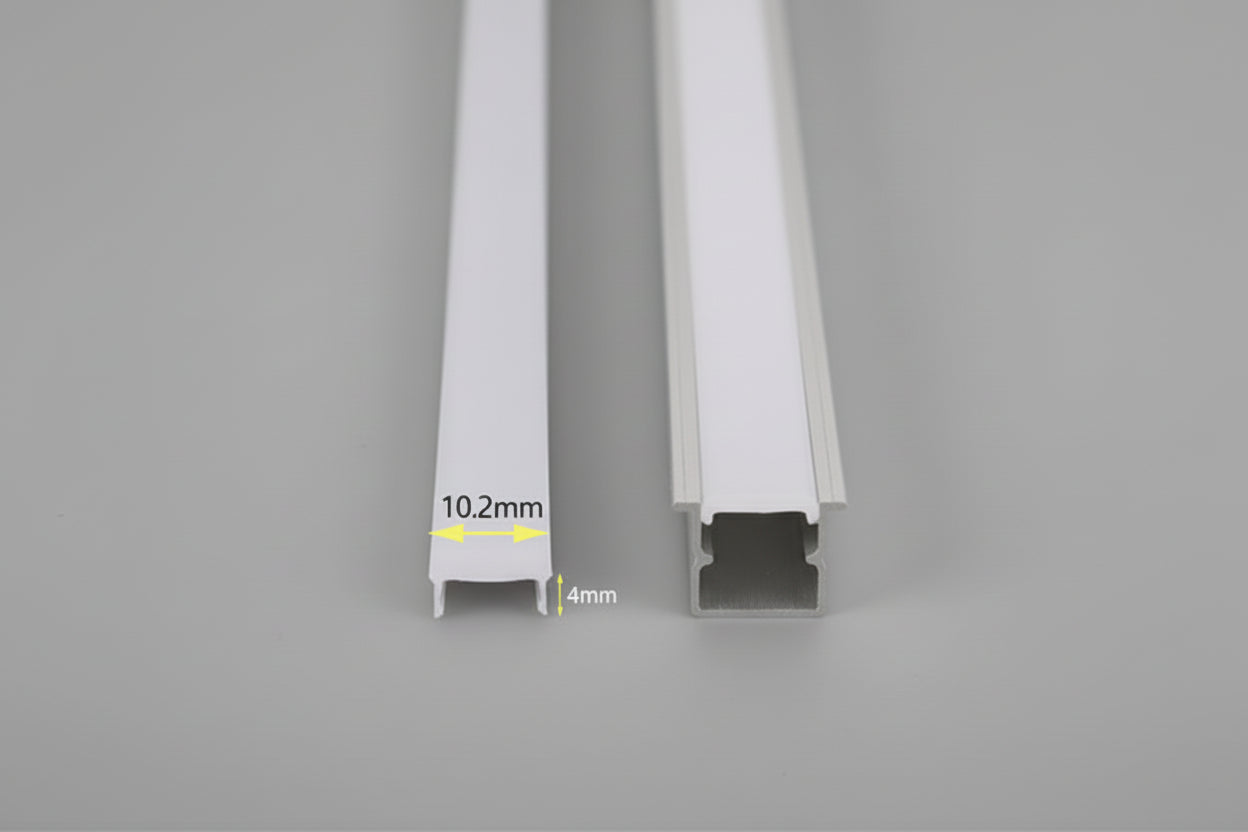 פרופיל תאורה שקוע 15X10 ממ כסוף