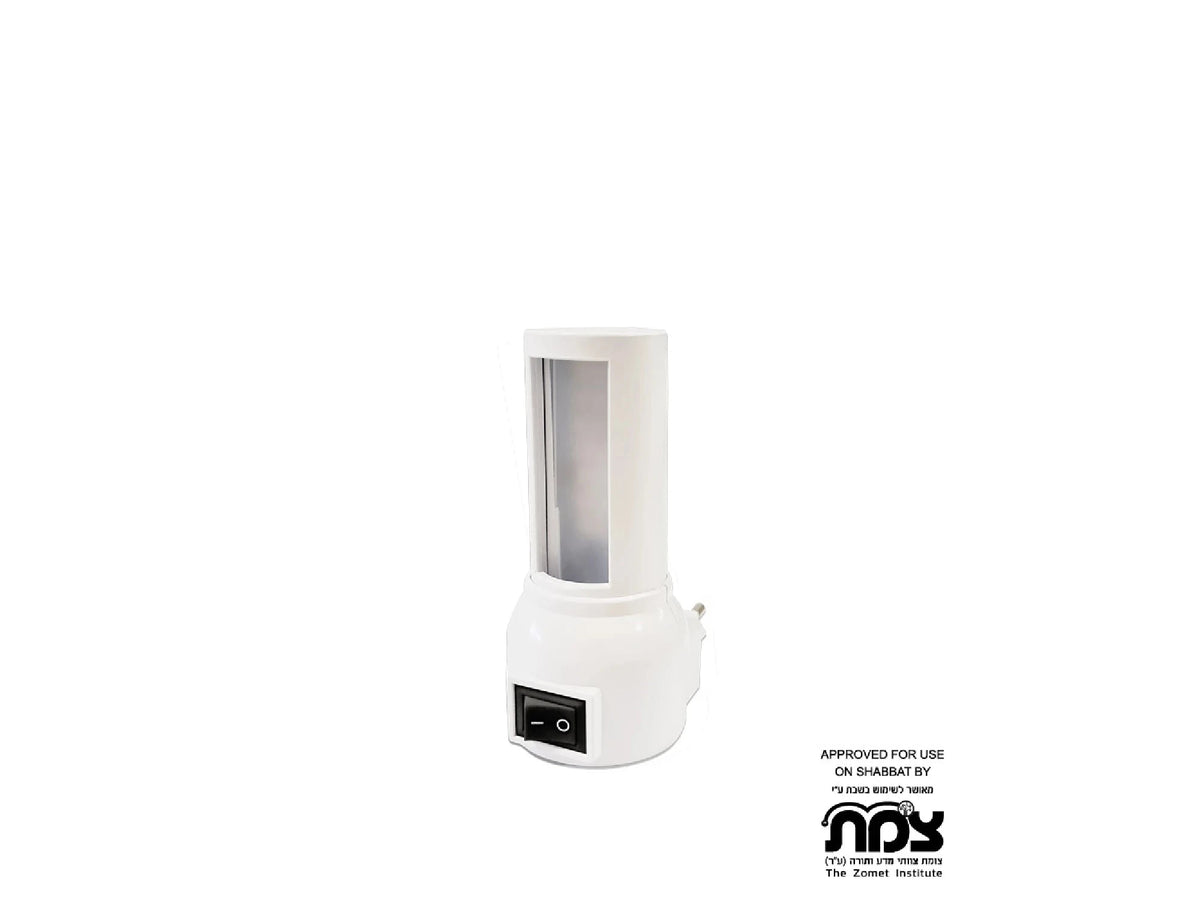 מנורת קיר מתכווננת לשבת 3W - לבן - Night Lights באתר לדמרקט