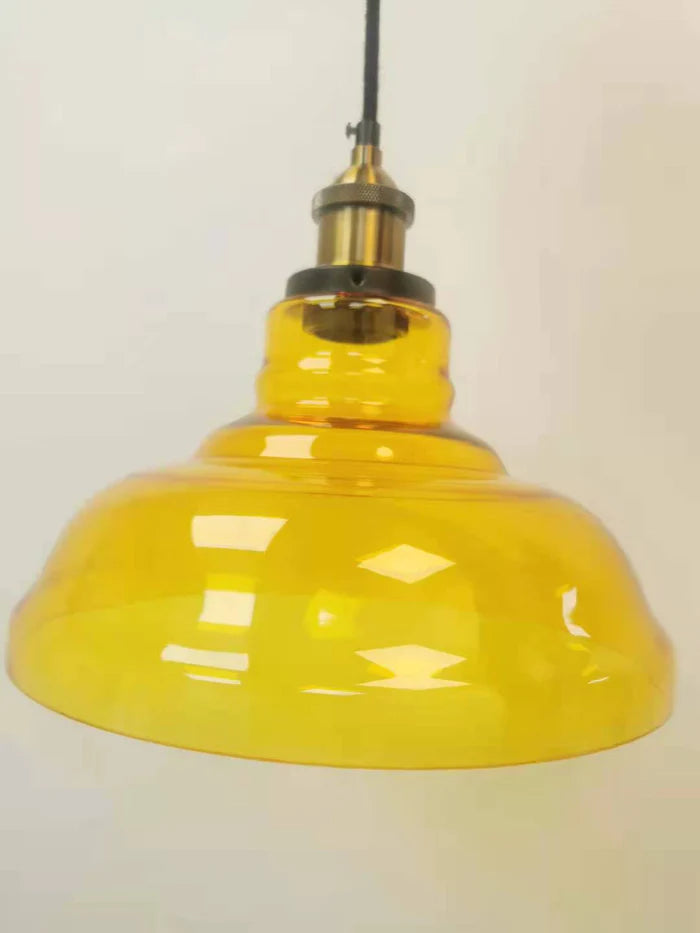 מנורת תלייה DUBLIN - תצוגה - צהובה