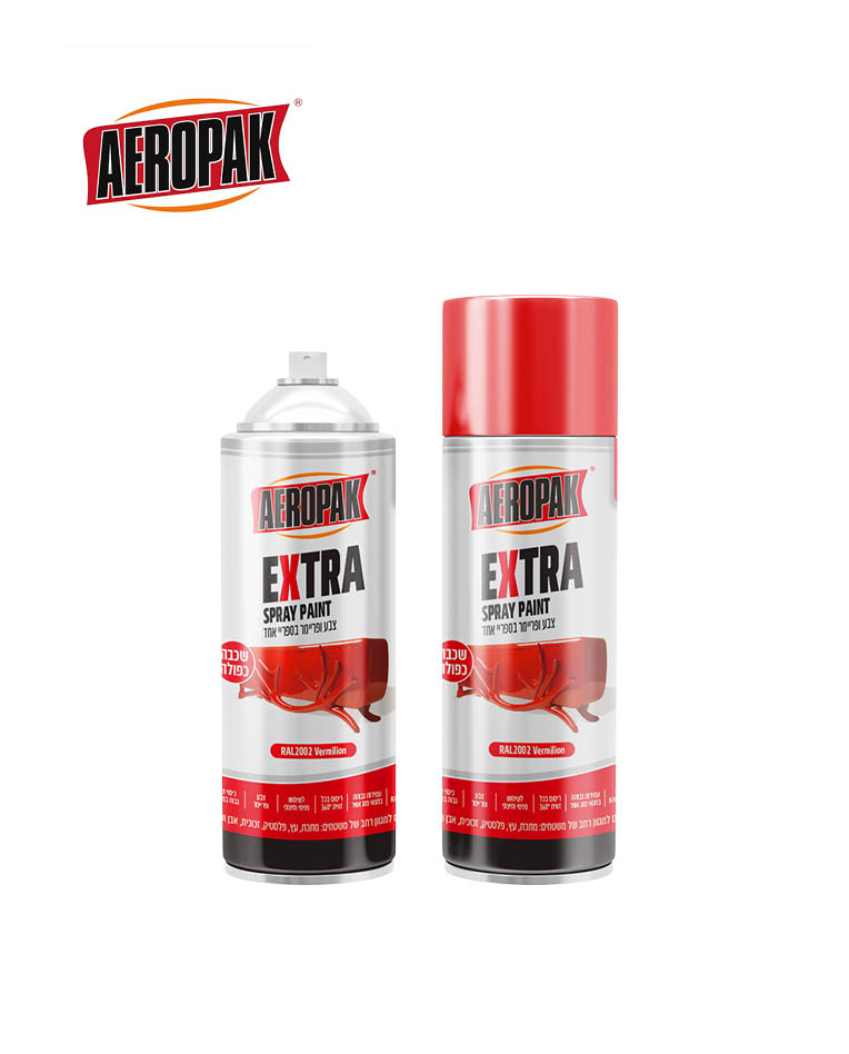 ספריי צבע AEROPAK בטכנולוגיית כיסוי כפול EXTRA