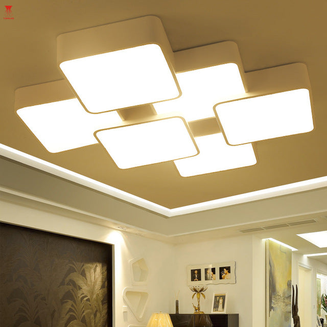 White-rectangle-Modern-LED-Ceiling-light