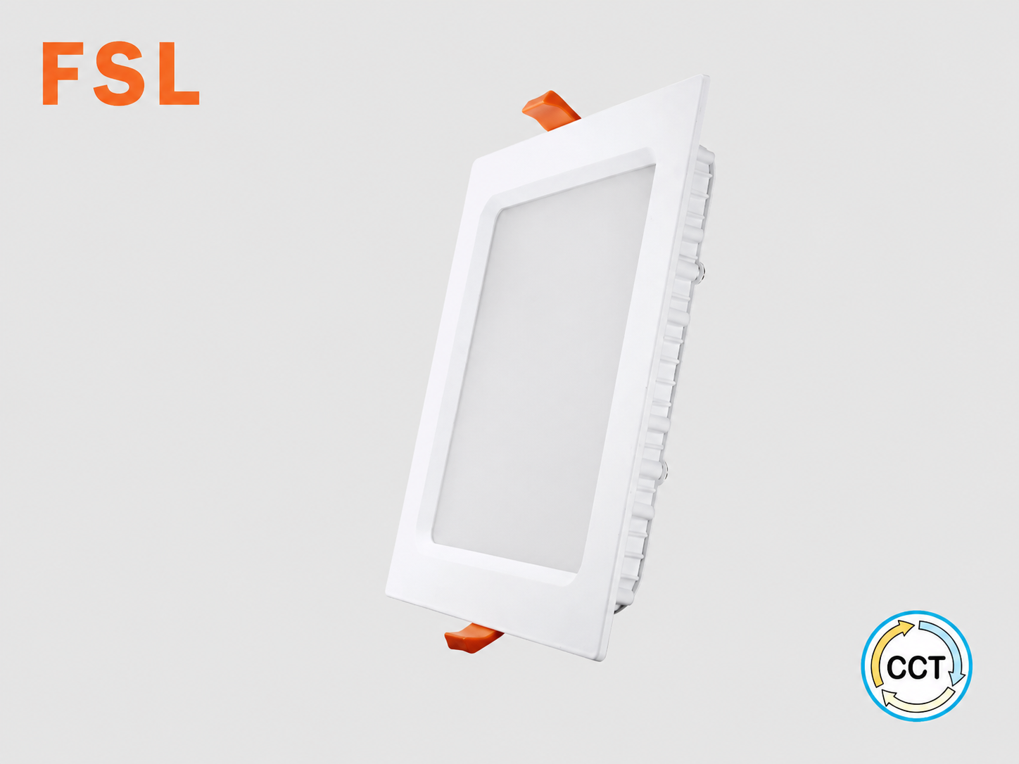 פאנל LED שקוע מלבני לבן של FSL במבנה דק עם קפיצי התקנה
