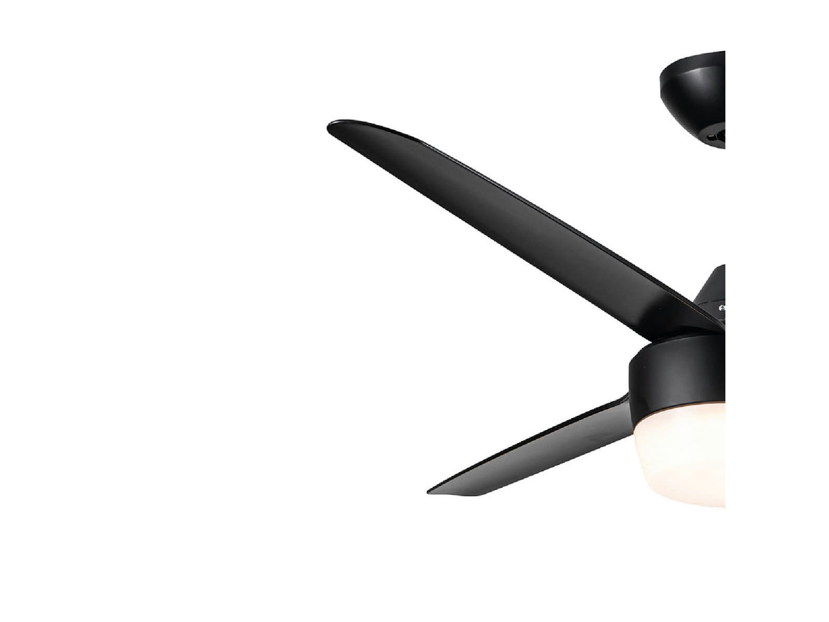 מאוורר תקרה "CCT 18w BALCONY 48 עם שלט-שחור - Flush Mount Ceiling Light