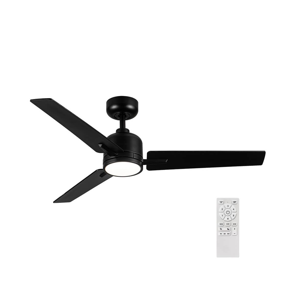 מאוורר תקרה "25W GENESIS50 42 עם שלט- שחור - Ceiling Fan with Light