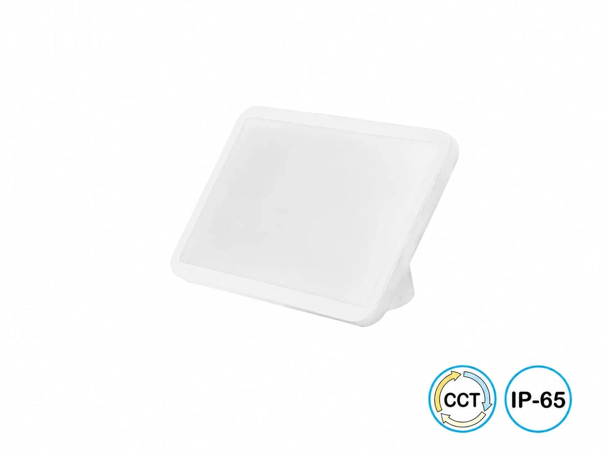 גוף תאורה PLASMA לבן עם אייקוני CCT ועמידות IP65