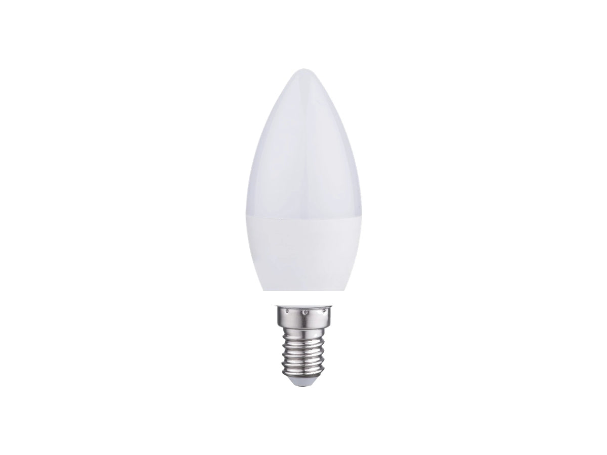 •• לד נר 7 וואט 230V חיבור E14 לבן קר 4000K - LED Bulbs באתר לדמרקט
