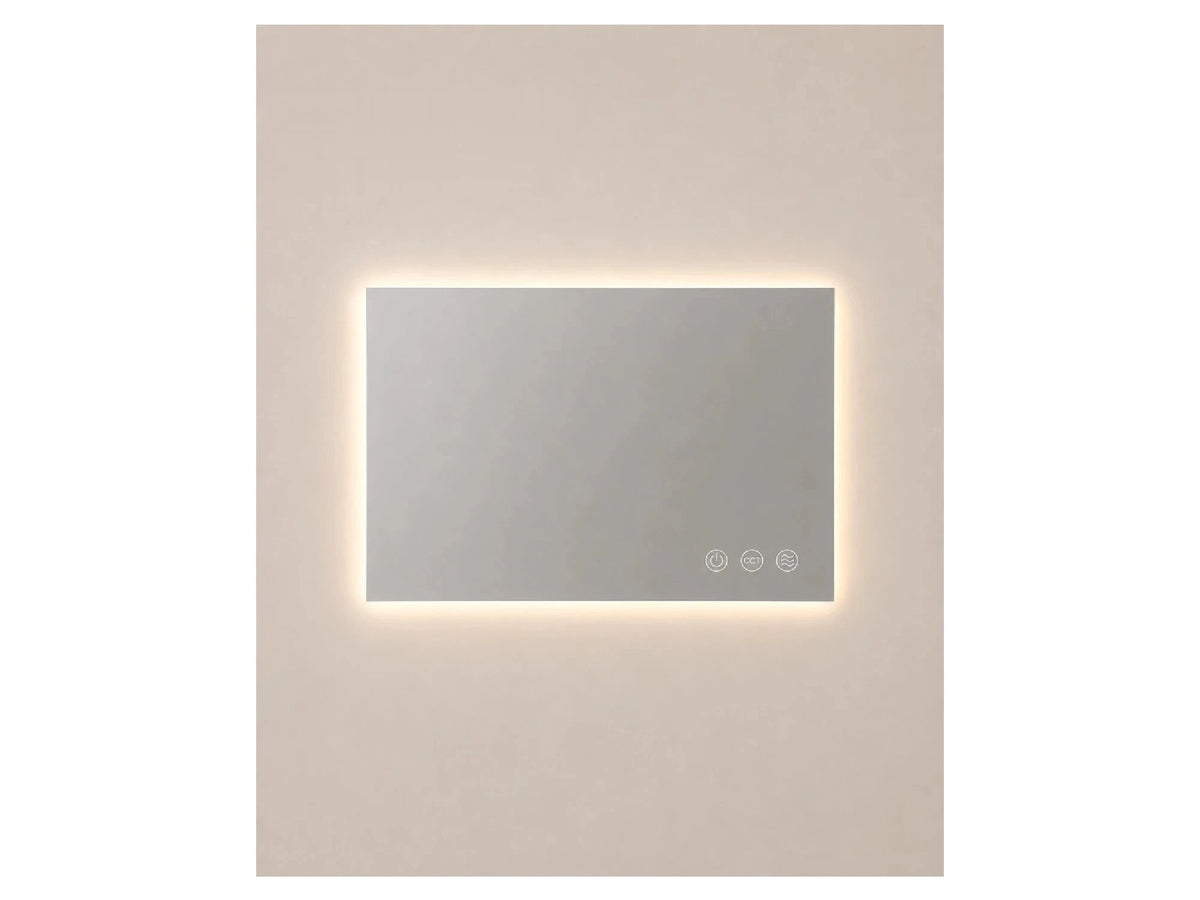 מראה מלבנית LED מרחפת Luna IP54 מידה 60X80 ס"מ - LED Mirror באתר לדמרקט