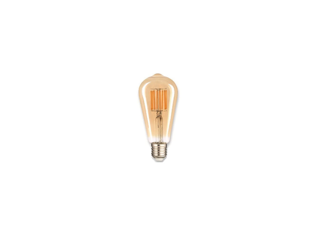 פילמנט לד ST64 "אמבר" לא ניתן לעמעום 230V E27 2000K 8W - LED Bulbs באתר לדמרקט