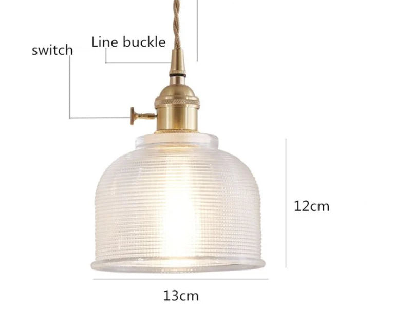 מנורות תלייה זכוכית רטרו ANTIC