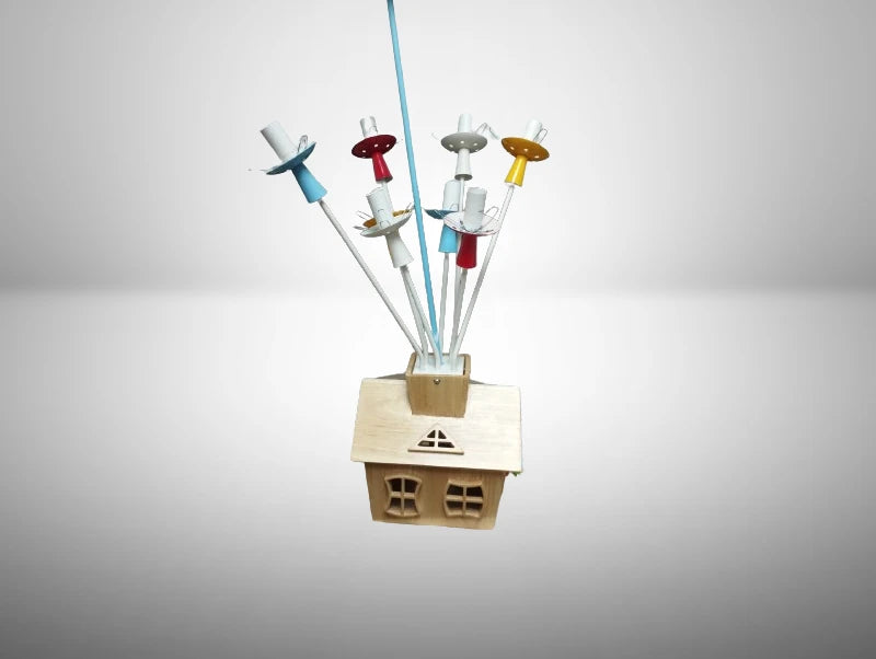 מנורת ילדים HOME - ללא כדורי זכוכית - תצוגה