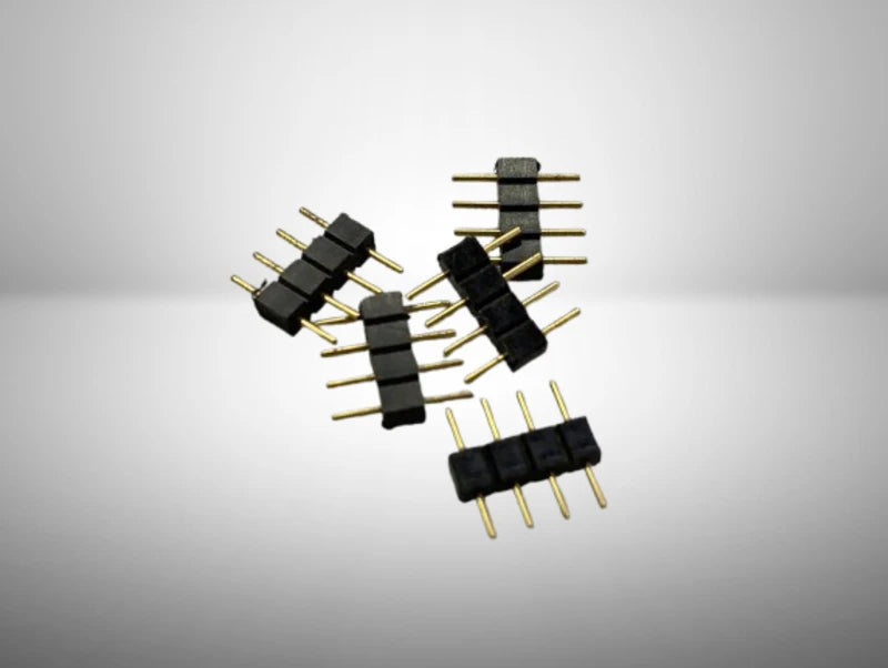 קונקטור 4 פינים לפס לד צבעוני RGB