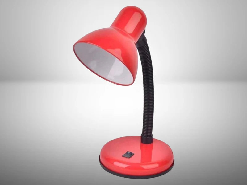 מנורת שולחן אדום