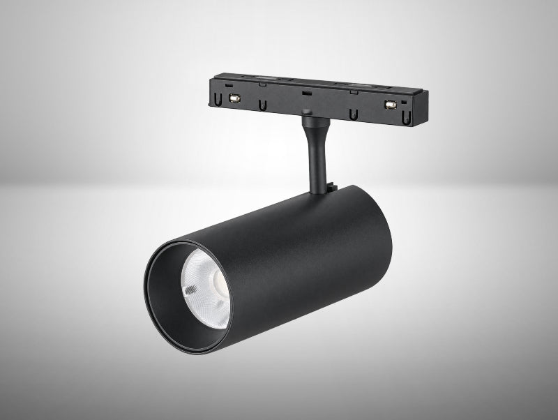 ספוט מגנטי מתכוונן גלילי בצבע שחור מדגם LINE WIFI SPOT 30W של OMEGA