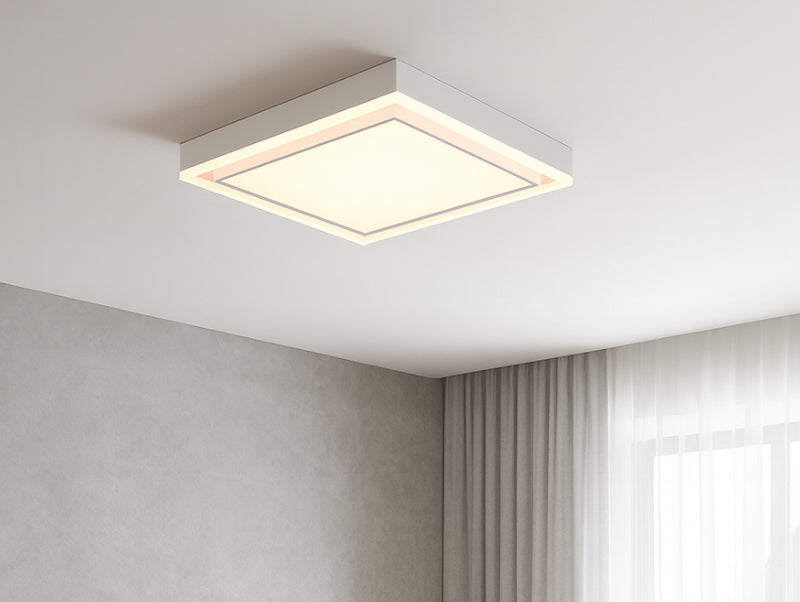 מנורה צמודת תקרה QUADROVA מאירה מהתקרה