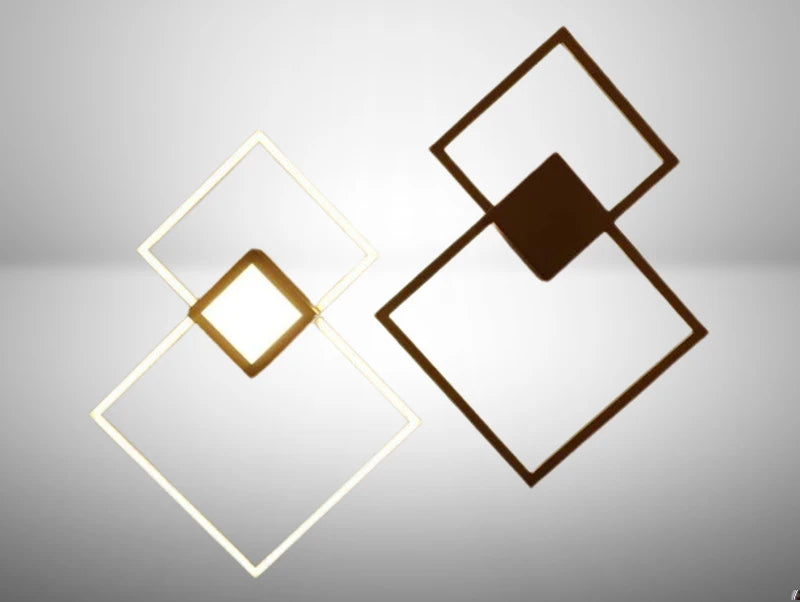 מנורת קיר MODERN BLACK CUBE - תצוגה