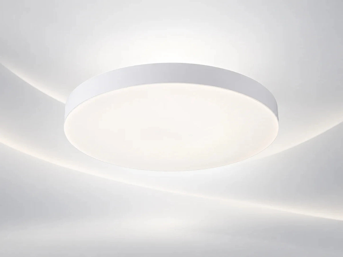 גוף תאורה צמוד תקרה דקורטיבי AURA CCT 24W לבן מבית OMEGA
