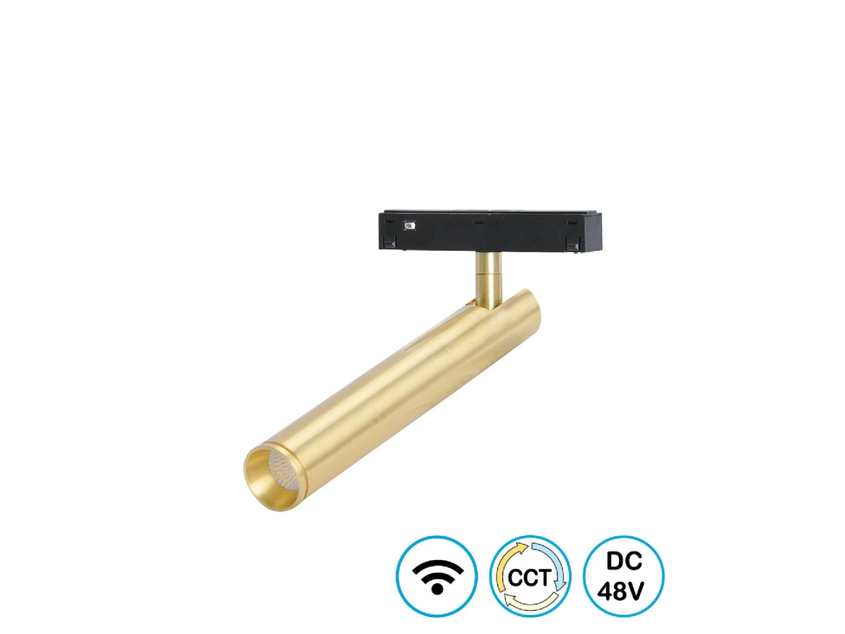 צילינדר מגנטי מתכוונן זהב LINE WIFI CIGAR 10W - Magnetic Lighting Track System באתר לדמרקט