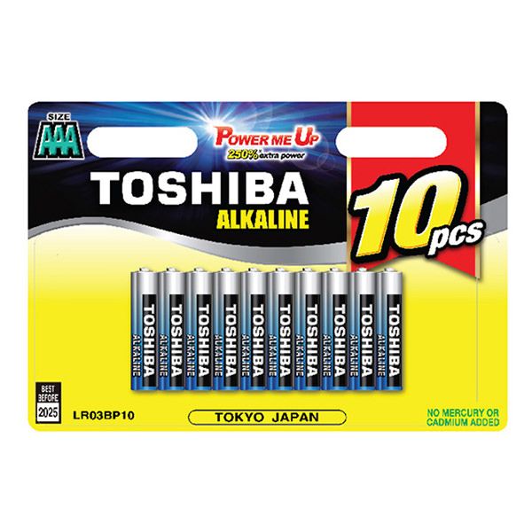 סוללה אלקליין AAA 1.5V, מארז 10 יחידות - סוללות ומטענים באתר לדמרקט