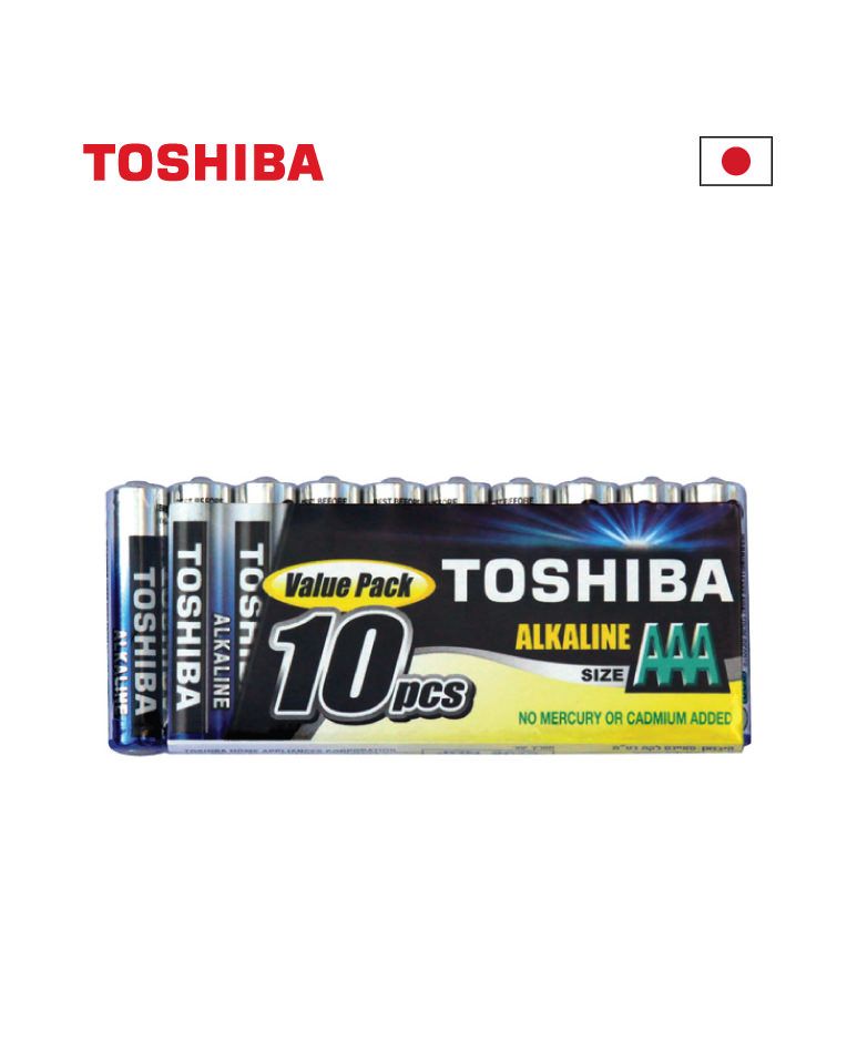 סוללה אלקליין AAA 1.5V, מארז 10 יחידות - סוללות ומטענים באתר לדמרקט