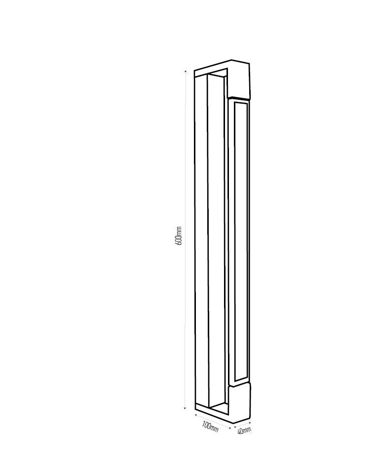 גוף תאורה צמוד קיר מתכוונן FRAME לבן IP44 - Wall Lights באתר לדמרקט