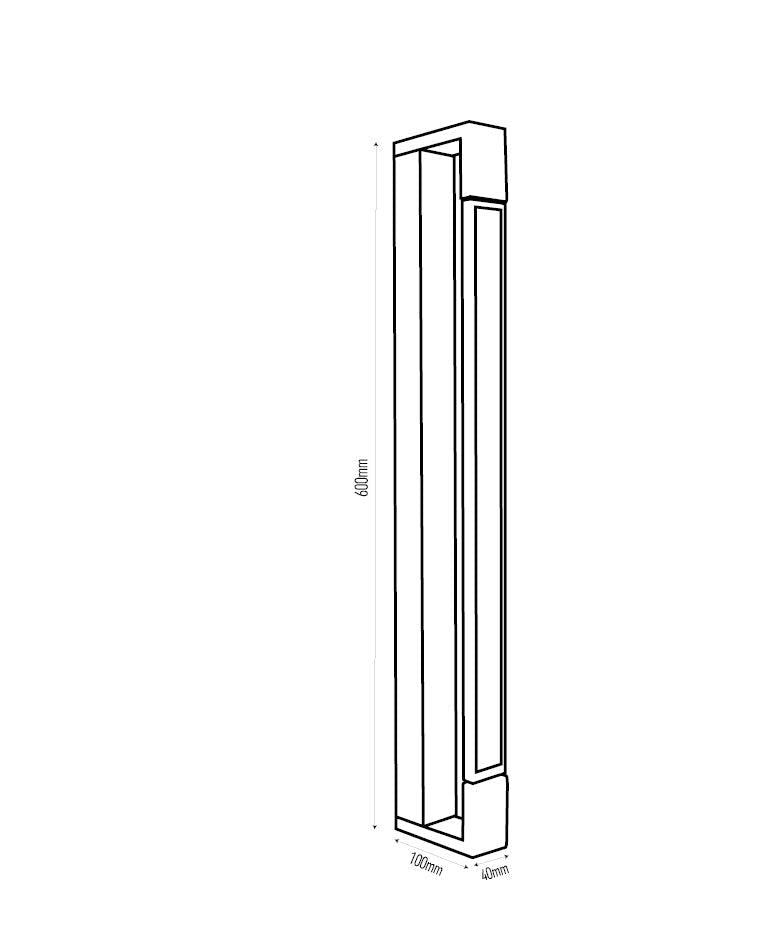 גוף תאורה צמוד קיר מתכוונן FRAME לבן IP44 - Wall Lights באתר לדמרקט
