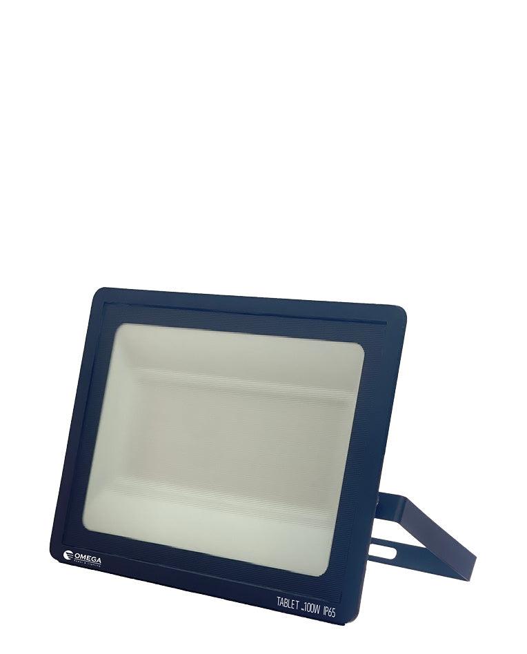 פנס הצפה TABLET מלבני בצבע שחור עם זרוע תלייה מתכווננת